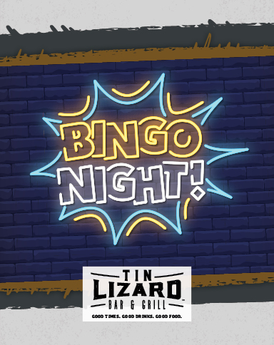 Tin Lizard Bingo Night